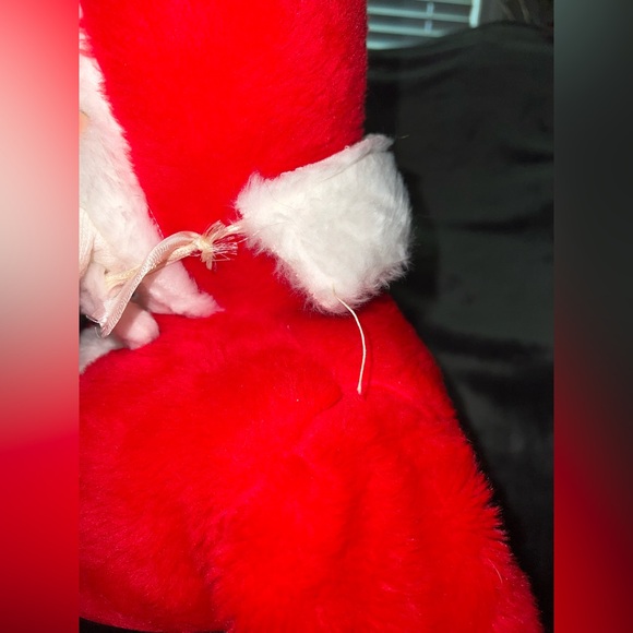 Parisi Creations 1960’s Santa Claus 42” Plush Hard Plastic Face Hard To Find - Picture 6 of 16